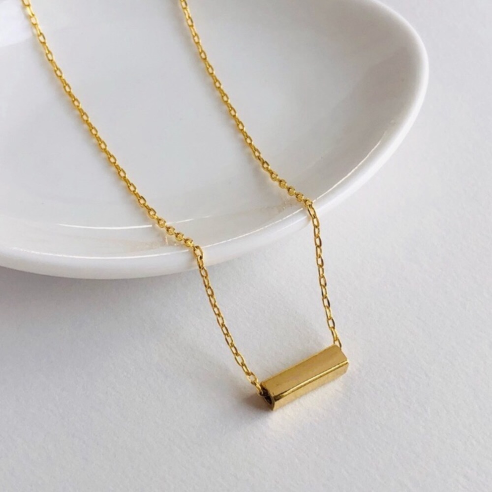 18K Gold Plated Bar Layering Necklace
